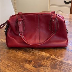 Red handbag